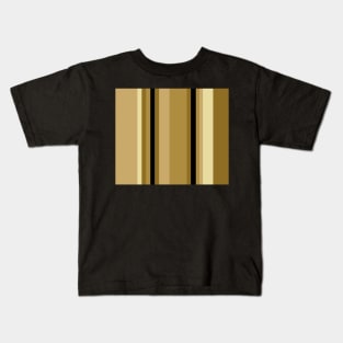 Choco Stripes Pattern Kids T-Shirt